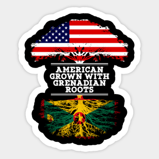 American Grown With Grenadian Roots - Gift for Grenadian From Grenada Sticker